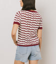 STRIPED SWEAT IN BERRY