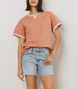 contrast tee
