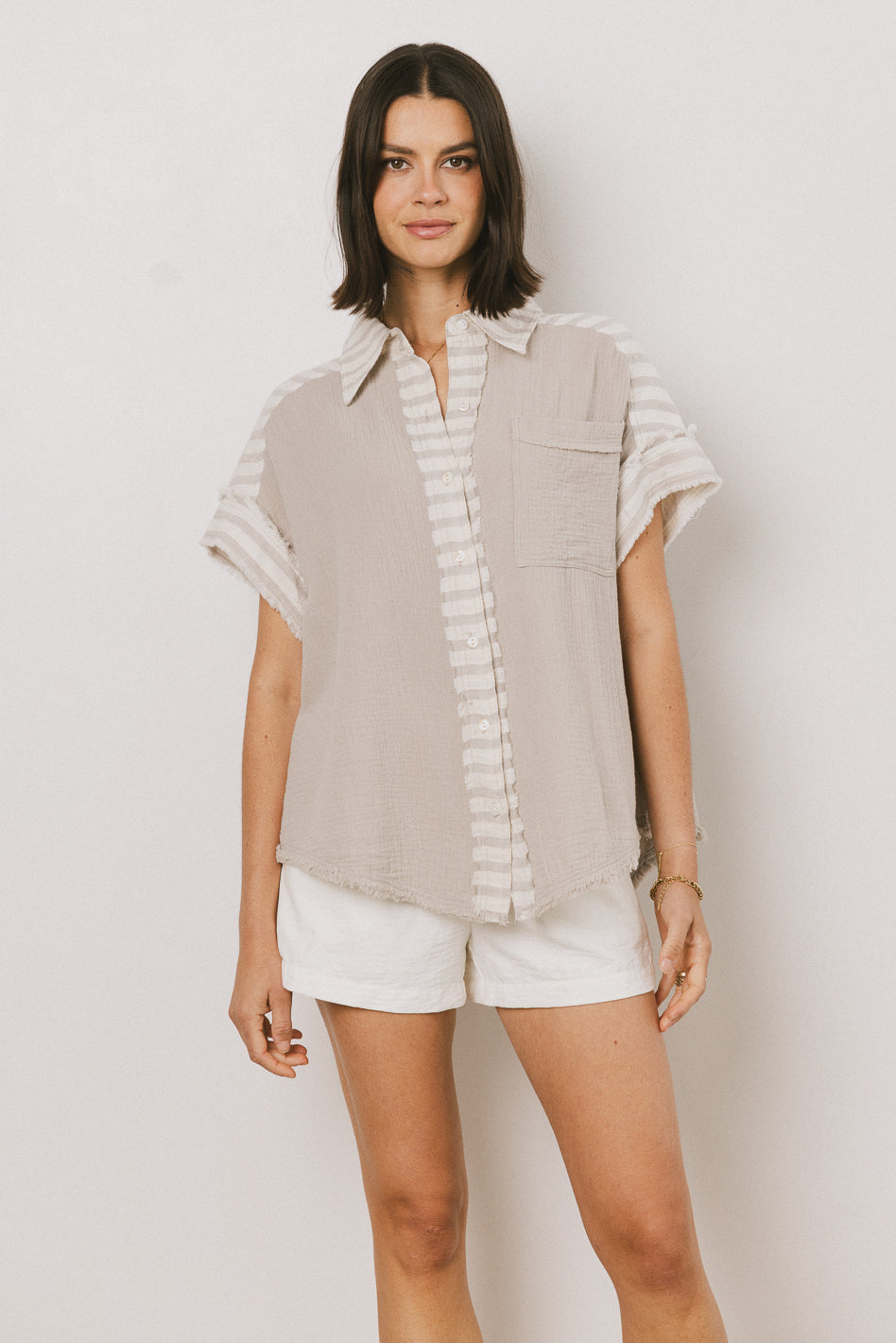 Mixed Media Blouse