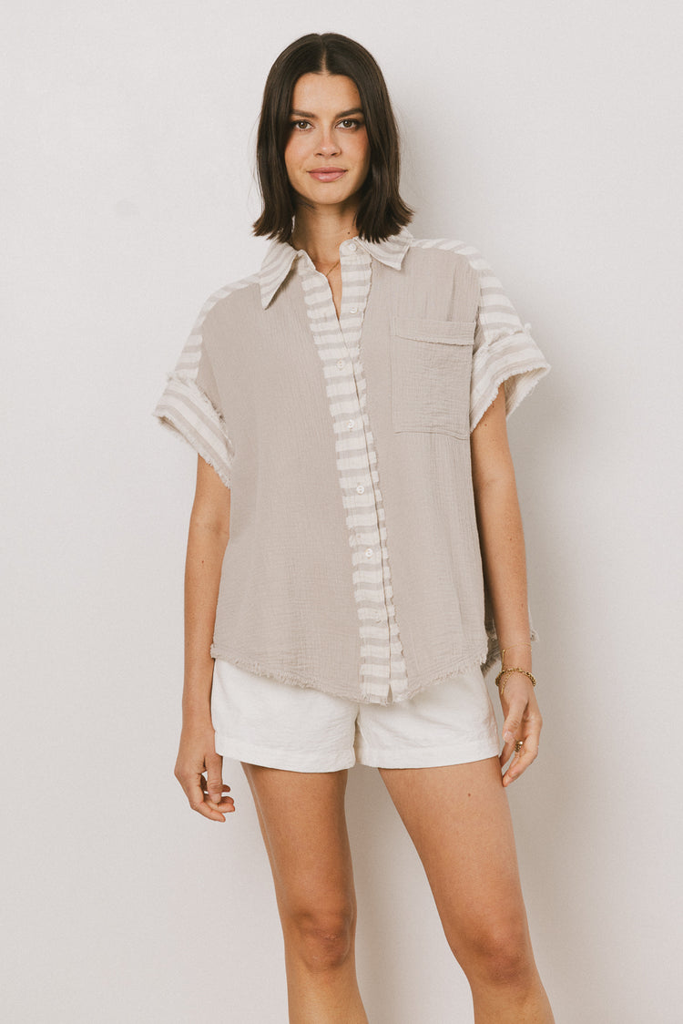 Mixed Media Blouse