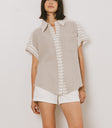 Mixed Media Blouse