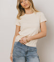T-SHIRT IN CREAM