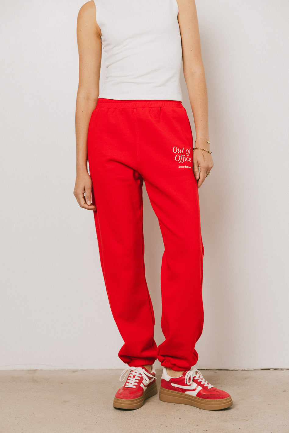 Out Of Office Sweatpants in Red