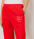 Out Of Office Sweatpants in Red