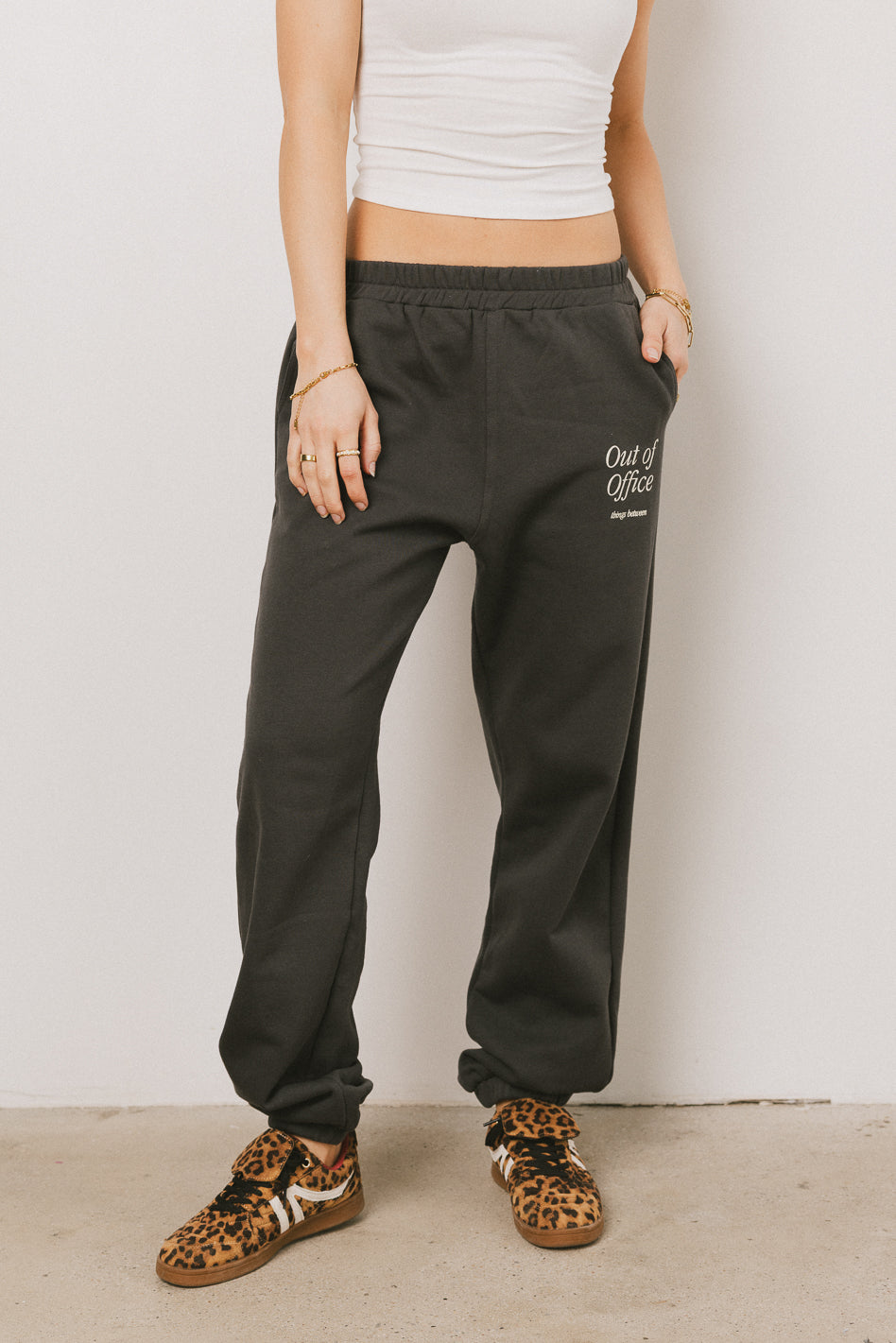 Out of Office Sweatpants in Charcoal