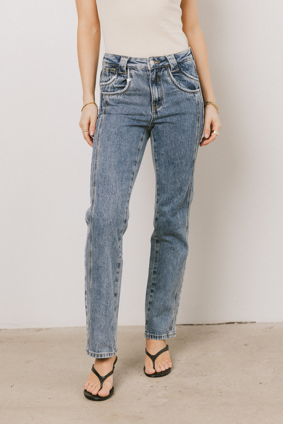double pocket jeans