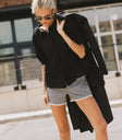 Lyla Collared Lace Top in Black