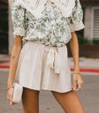 Jamie Knit Shorts in Beige