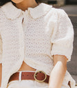 cream lace blouse