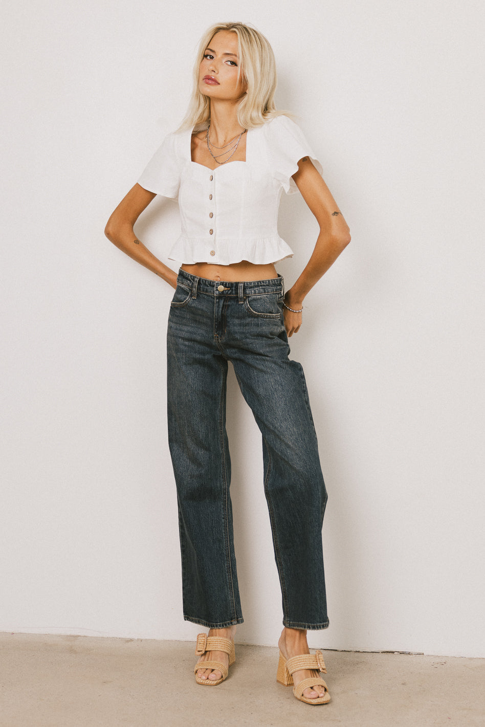 button front blouse