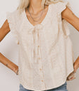 Floral Blouse in Coral