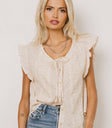 Floral Blouse in Coral