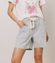 denim shorts with belt