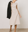 Kyra Midi Dress in Khaki