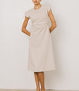 Kyra Midi Dress in Khaki
