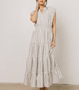stripped maxi dress