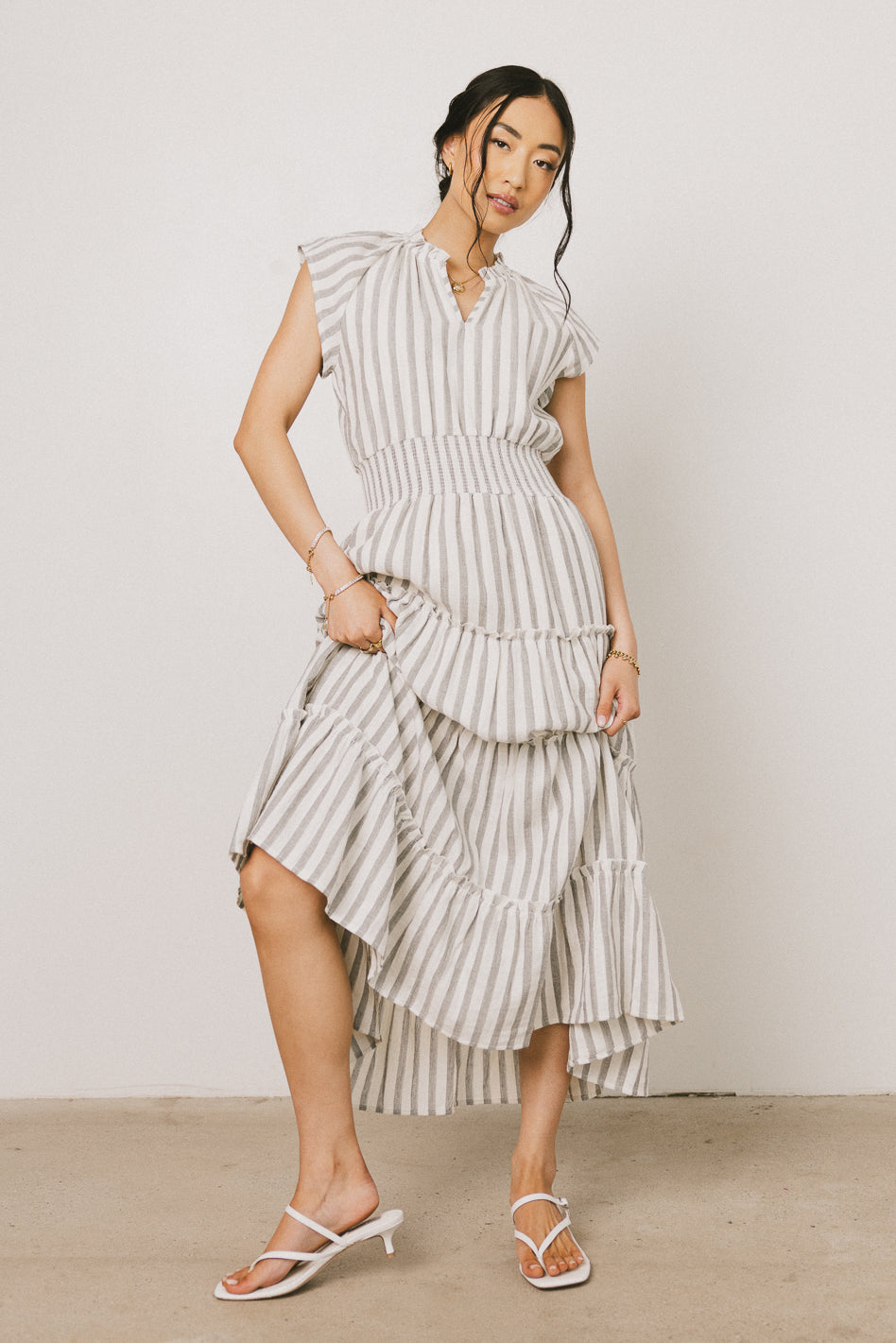 Indigo maxi dress
