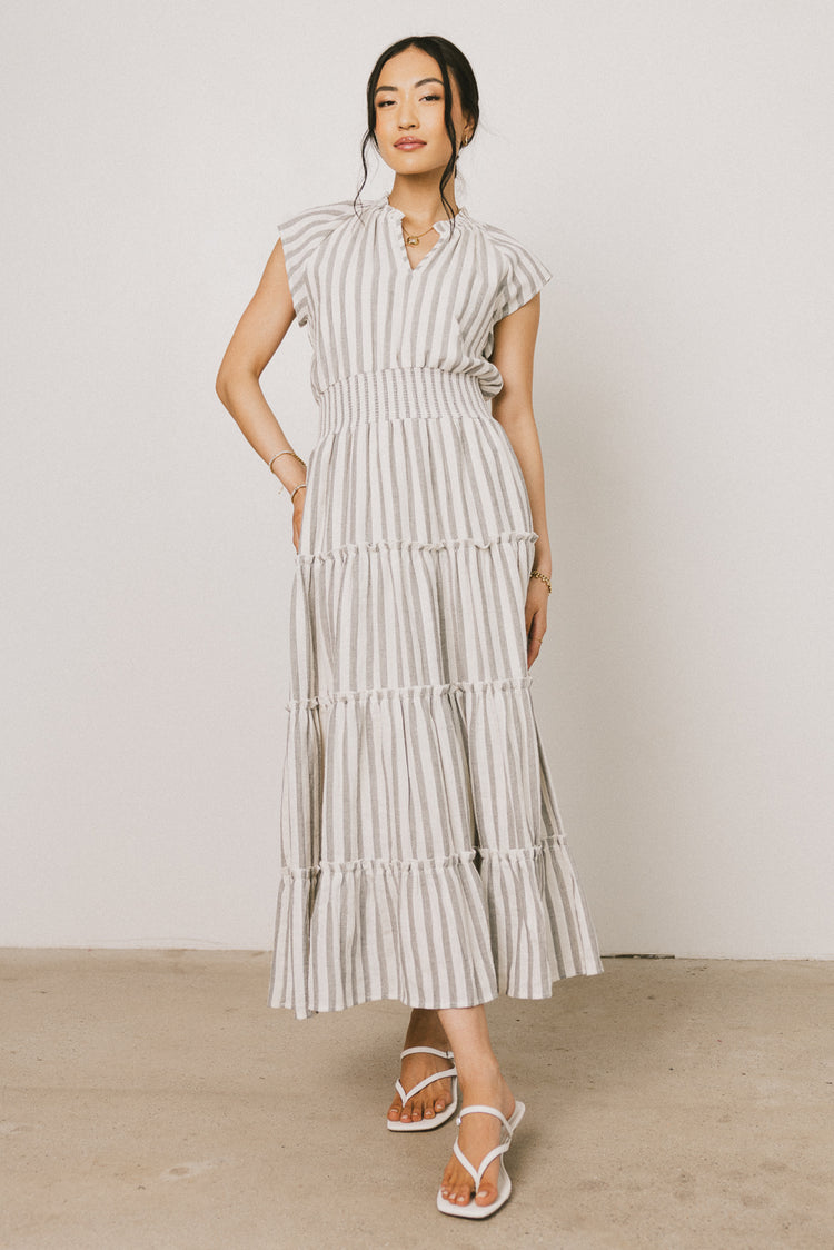 tiered maxi dress