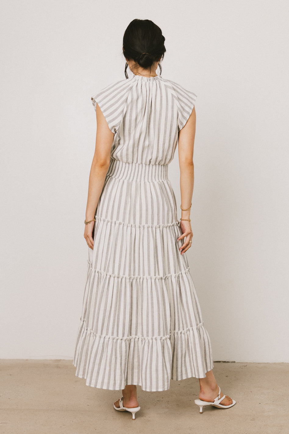 short sleeve maxi dress