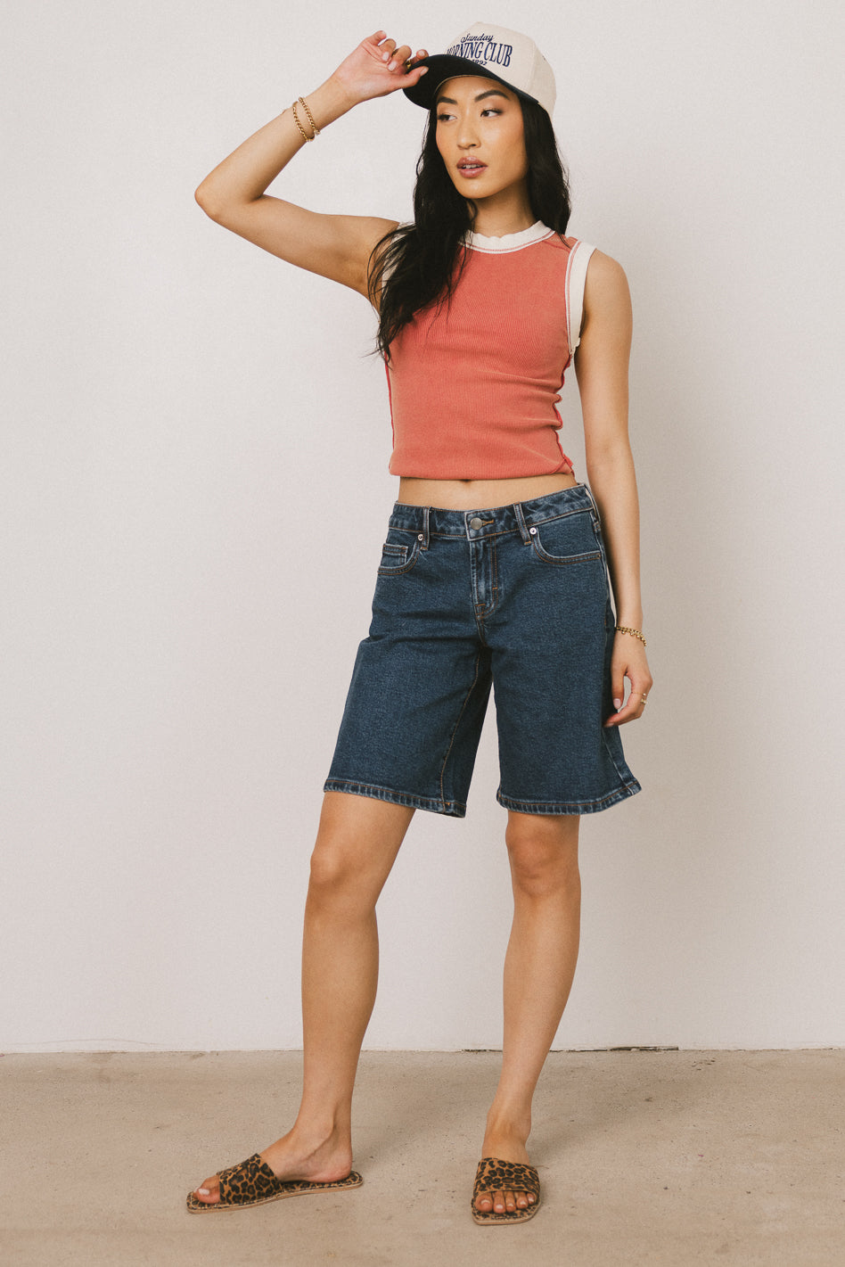 red tank top