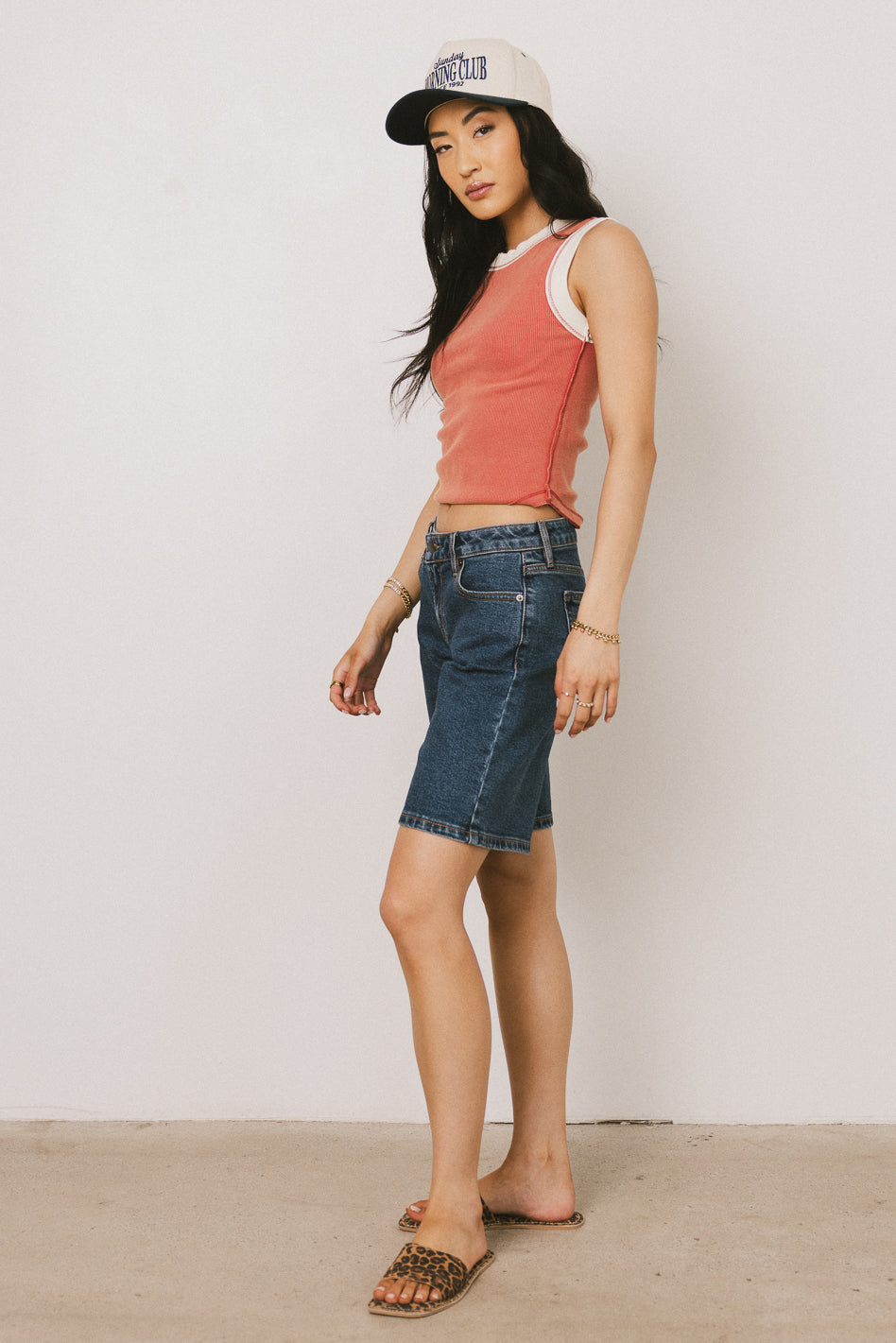 red tank top