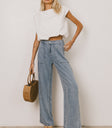 Wide Leg Pants in Blue