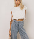 Bubble Top in White