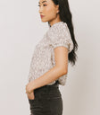 short sleeve printed top