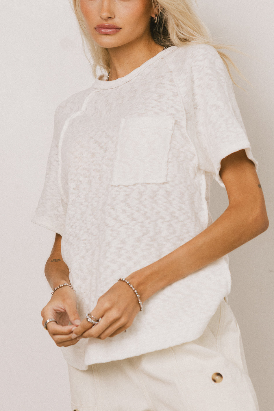 white tee shirt