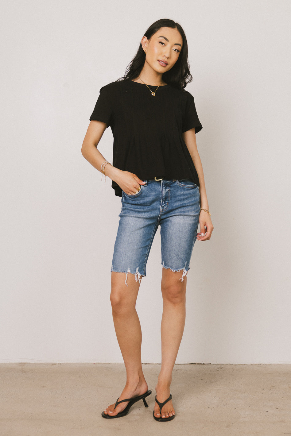 black shirt