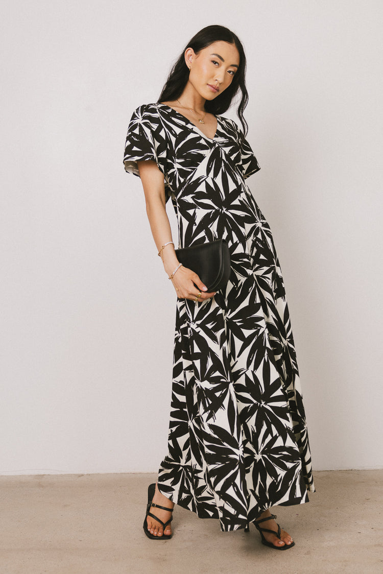 v neck dress