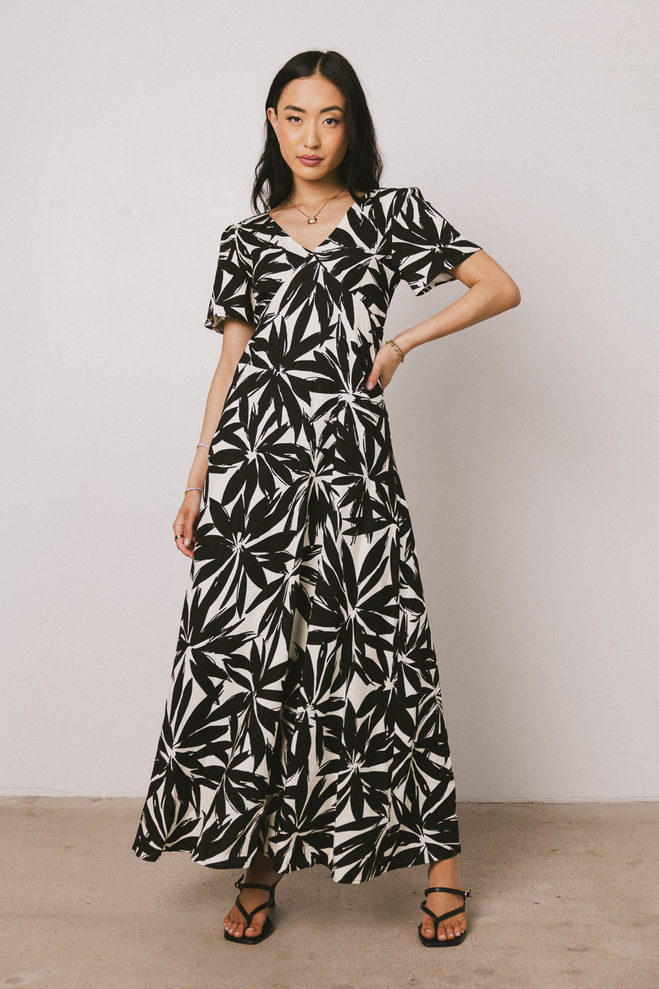 short sleeve maxi