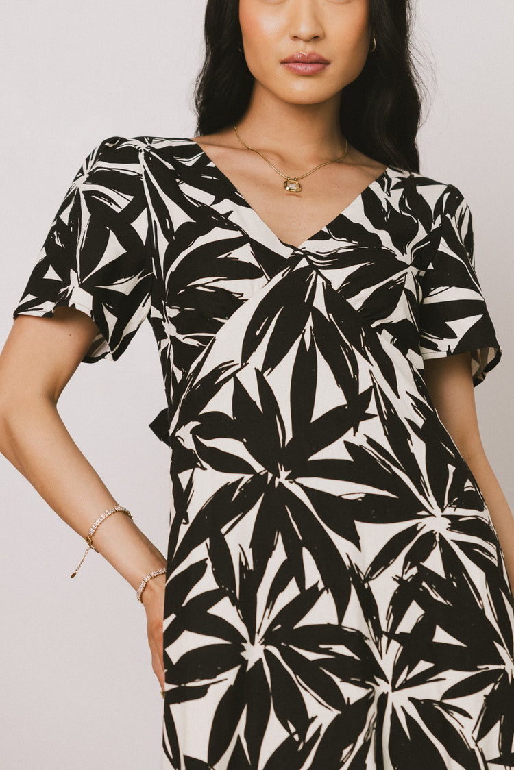 abstract maxi dress