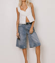 denim bermuda shorts