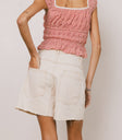 Finneas Denim Shorts in Cream