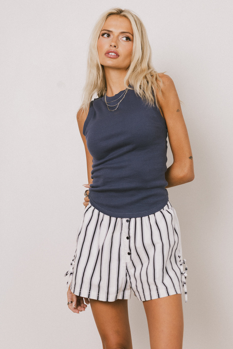 basic blue top