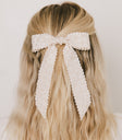 Floral Bow in Champagne