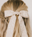 Floral Bow in Champagne