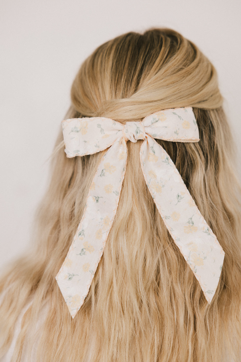 Callan Floral Bow in Yellow