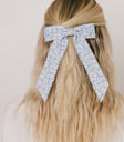 Ester Floral Bow in Blue
