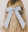 Ester Floral Bow in Blue