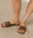 Kayla Slide Sandal in Leopard