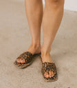 Kayla Slide Sandal in Leopard