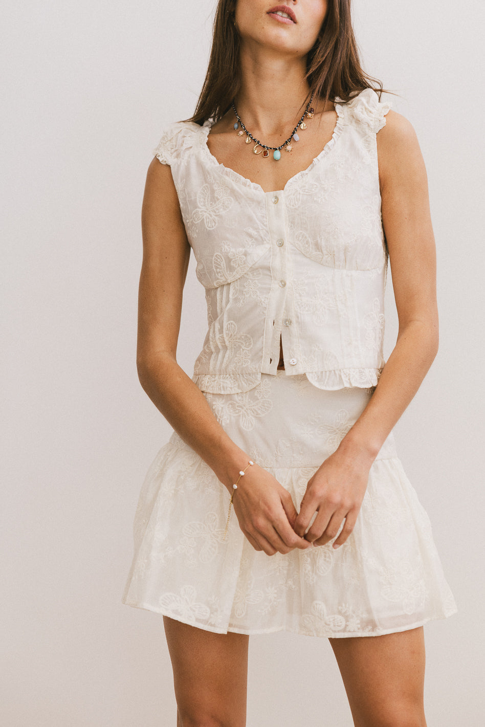 Devin Embroidered Top