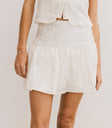 white mini skort