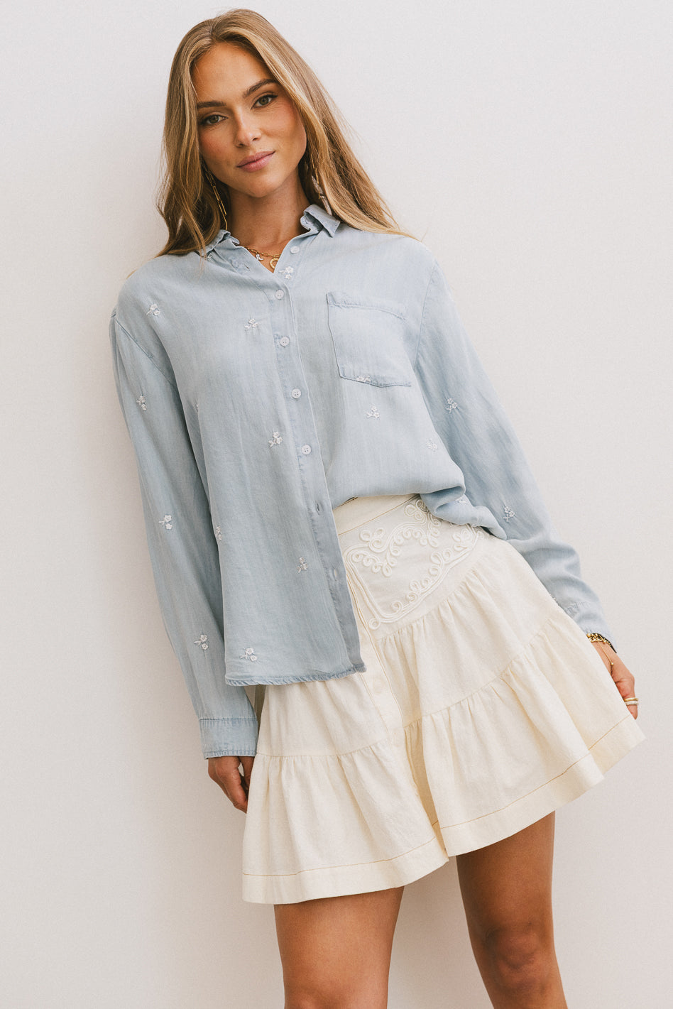 embroidered top