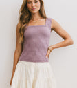 purple tank top