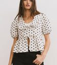 short puff sleeve top
