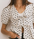 front tie closure top