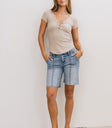 Henley Top in Taupe